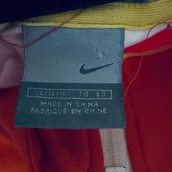 Nike Orange Jacket with White Zipper - Picture 8 of 9